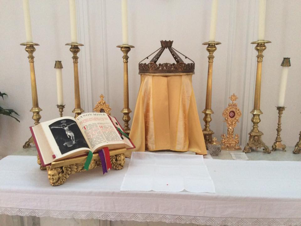 Canon And Tabernacle Open On Altar Saint Francis De Sales Catholic